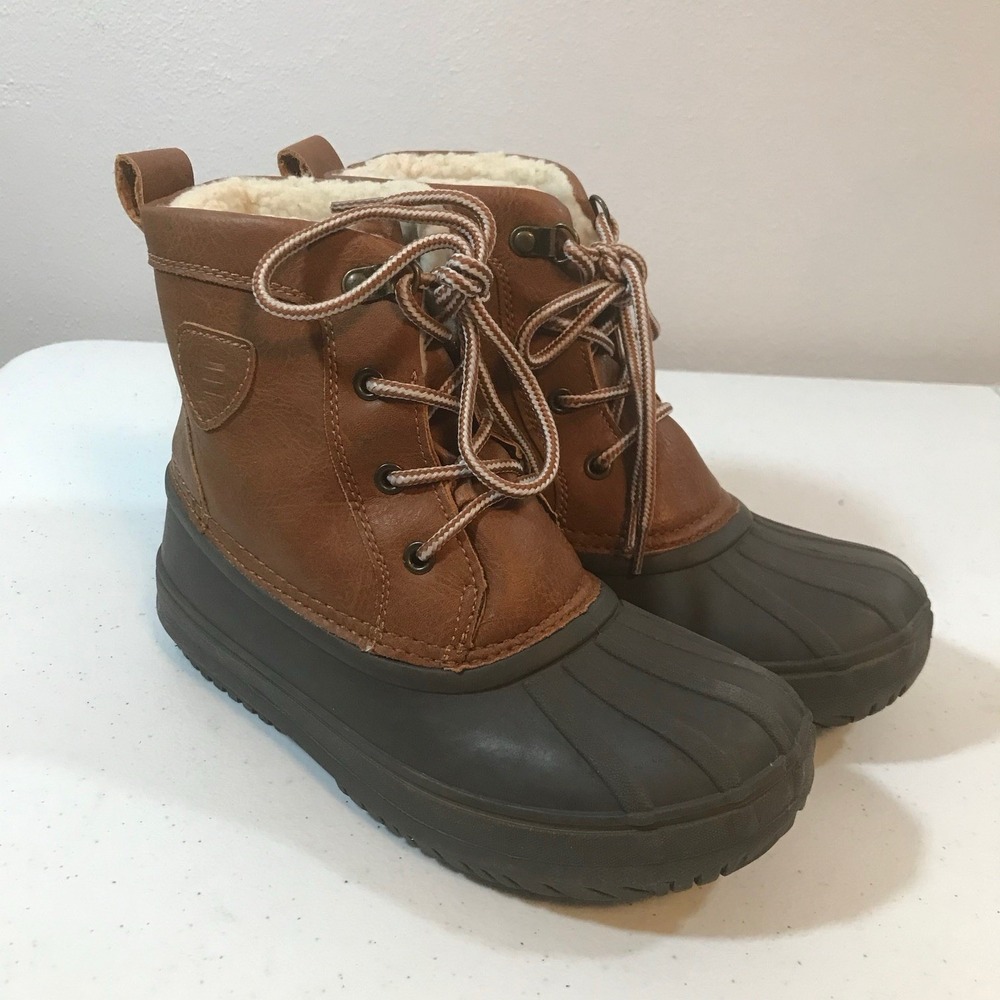 London Fog Warrington Snow Youth Boys Size 3 M Casual Boots CL30613Y